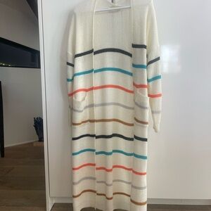Dreamers Multicolor Striped Cardigan